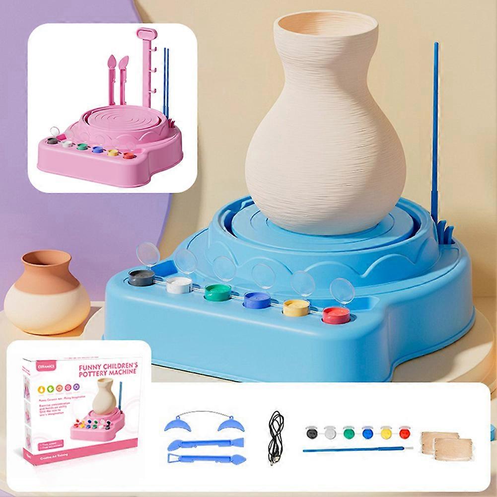 Pottery Wheel Kit for Kid Educational Handicraft DIY Toy Art Craft Kit for Art Craft Activities