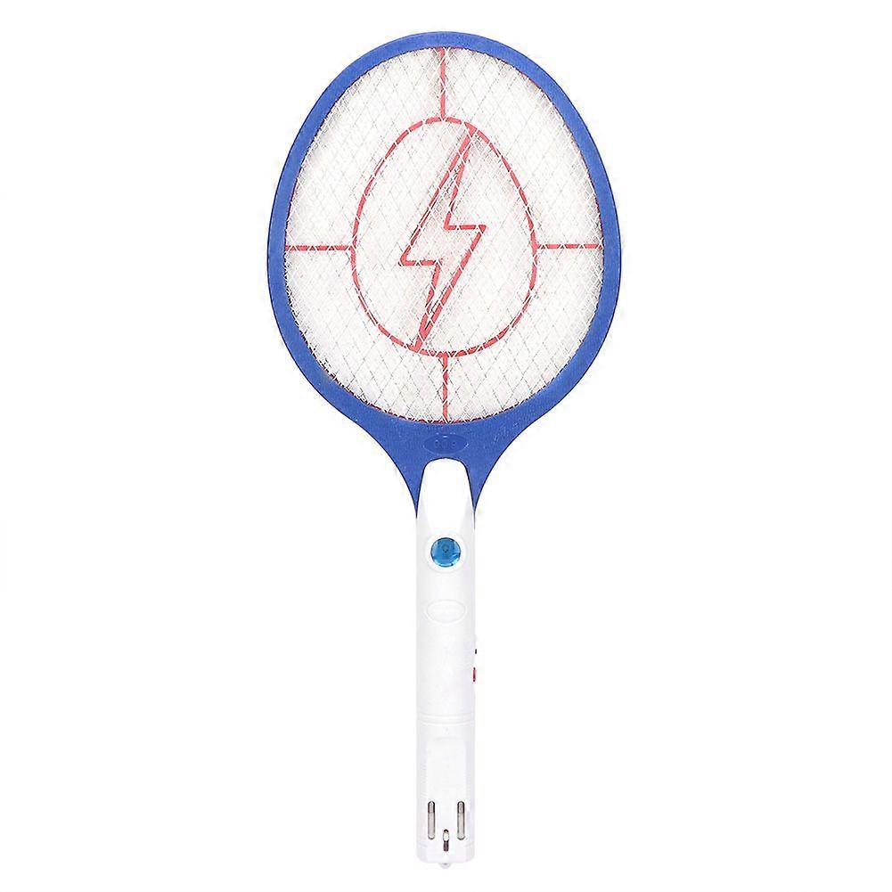Electric Bug Zapper Swatter Racket Rechargeable Mosquito Fly Killer 220V EU Plug(Blue)