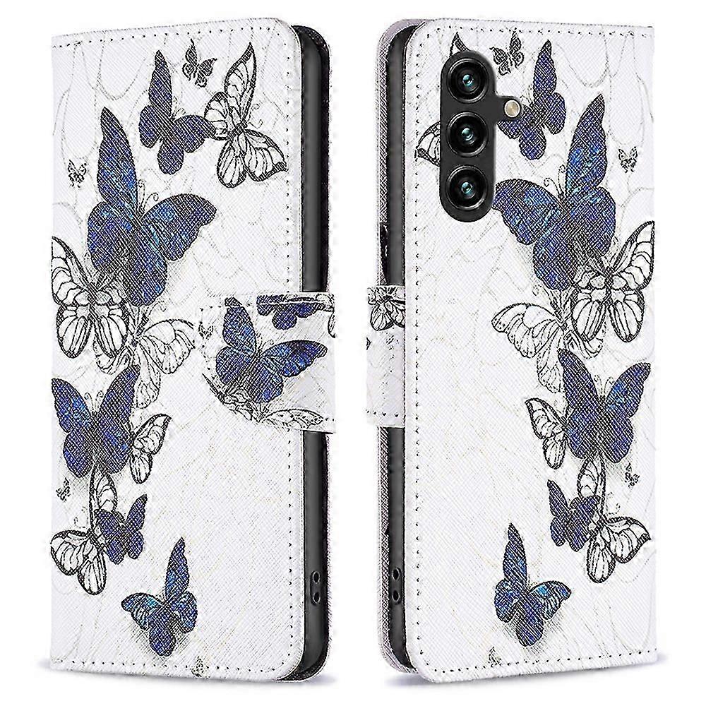 For Samsung Galaxy A55 5G Wallet Case PU Leather Pattern Printed Phone Cover