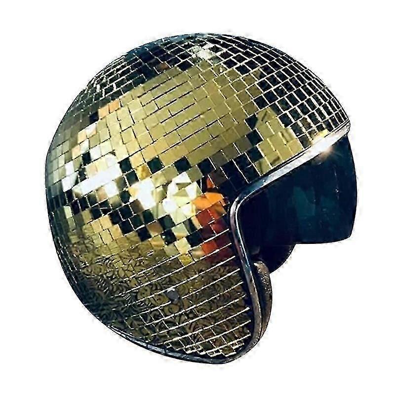 Shining helmet Disco Ball Helmet With Retractable Visor For Nightclub Cool Props