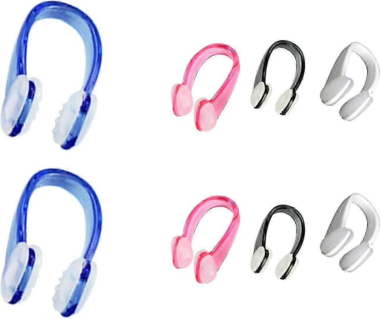 8 قطع السباحة الأنف كليب مريح السباحة الأنف التدريب حامي السيليكا هلام الأنف التوصيل ل