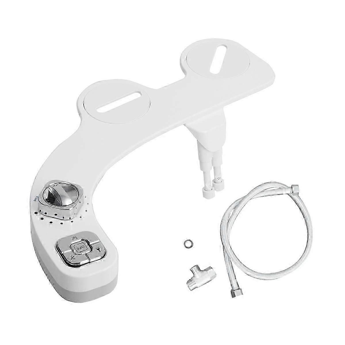 Spruzzatore per bidet per WC Non elettrico Autopulente Doppi ugelli retrattili Pressione dell'acqua regolabile B