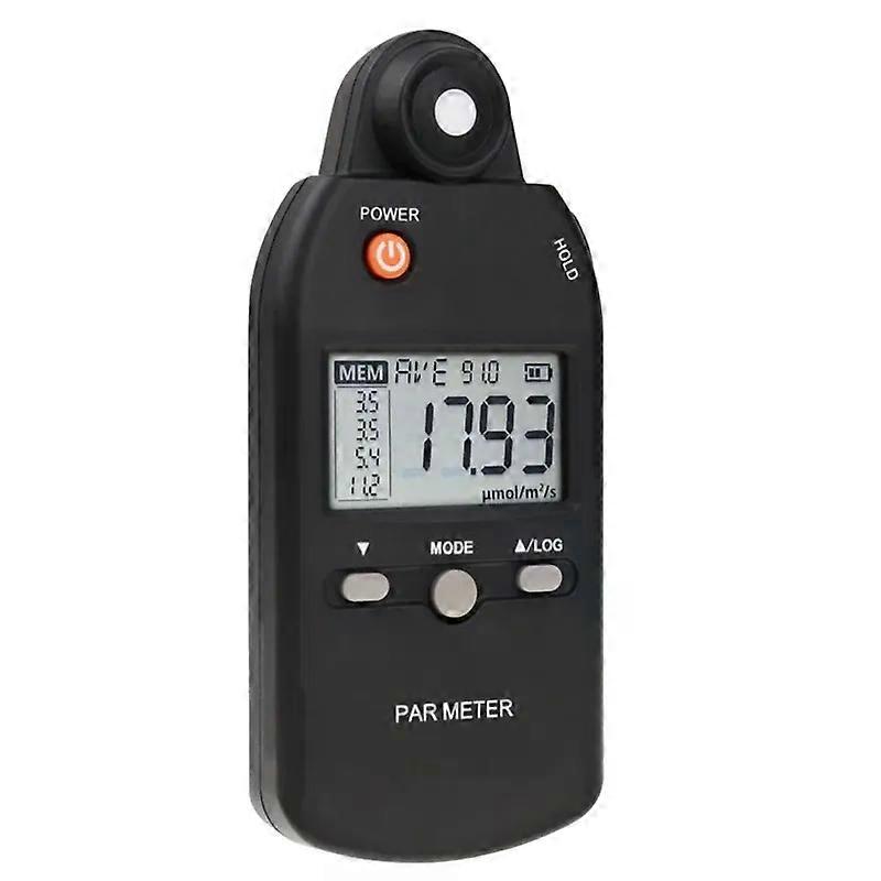 PAR Meter Illuminance Meter PPFD Quantum Sensor Full-Spectrum Record Function Indoor Outdoor Plant Light Meter