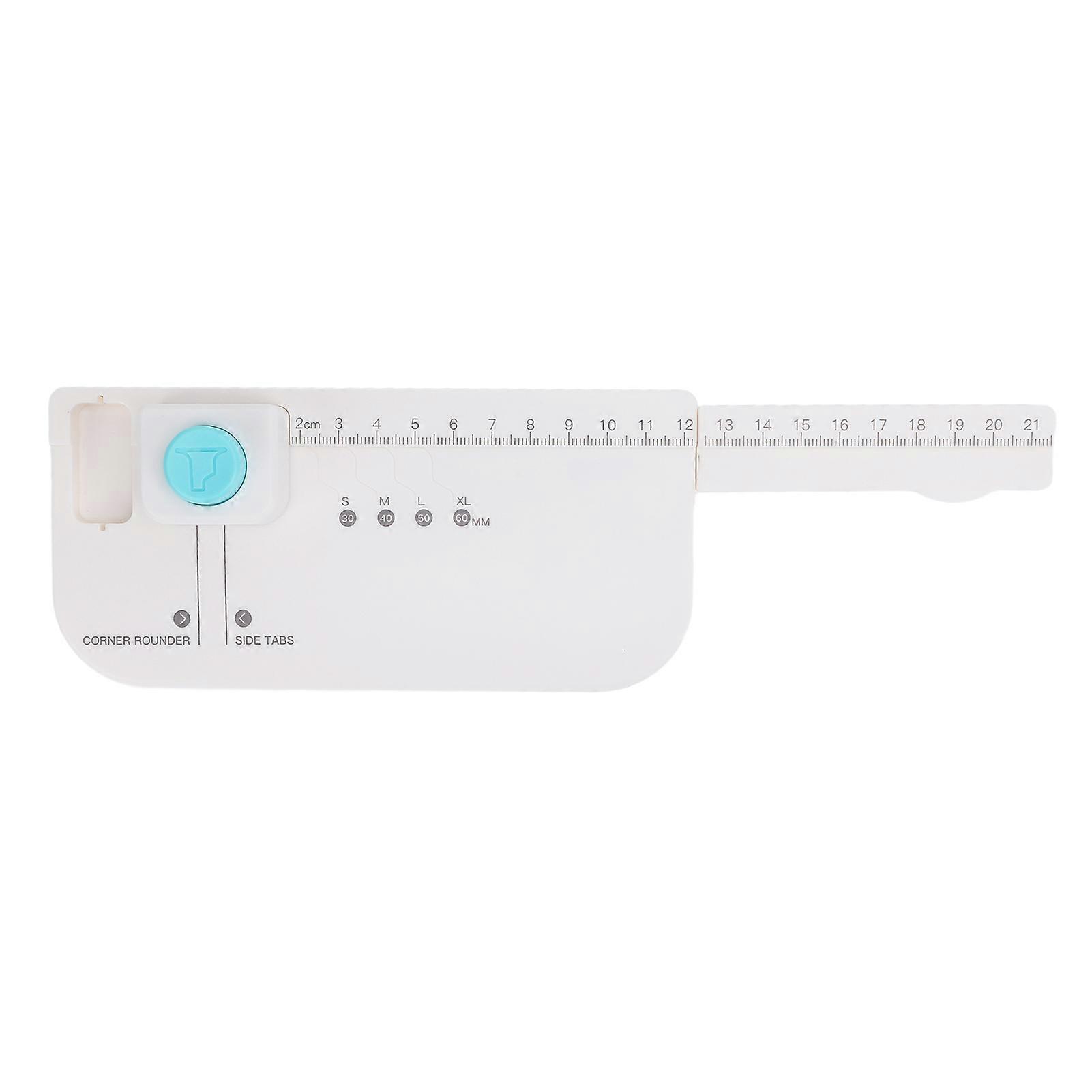 Craft Tab Punch, Multifunctional File Hole Divider, Punch Board, 4 Sizes Labels for Scrapbooking