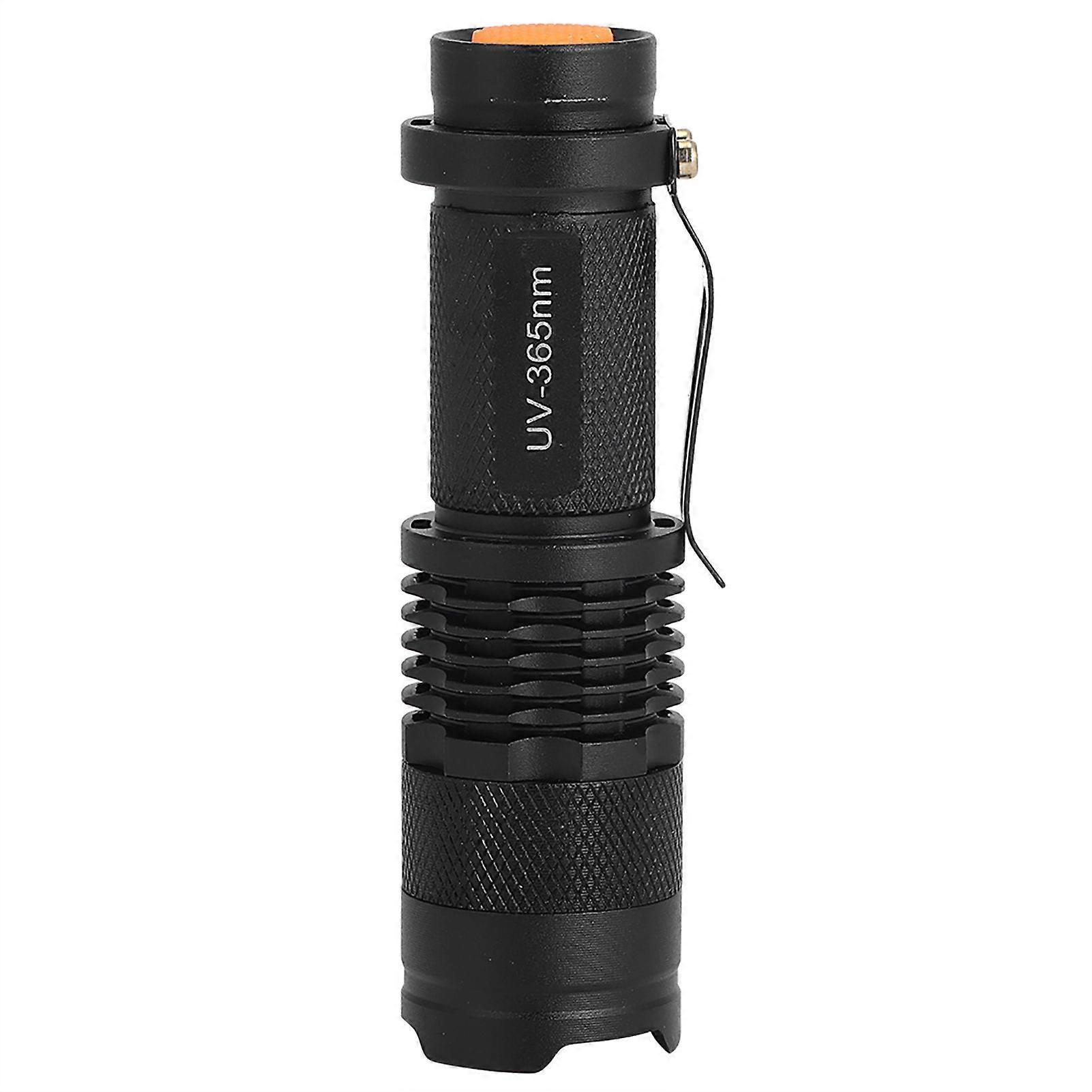 Portable Waterproof Ultraviolet Flashlight Electric Torch Fluorescent Detection Light 365NM