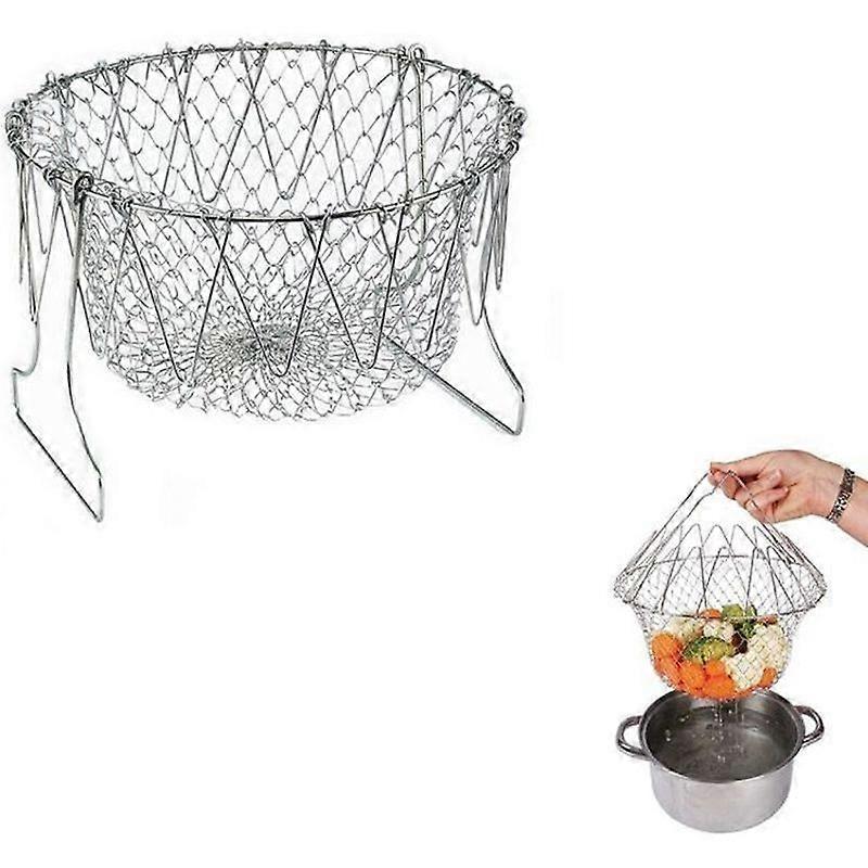 Hopfällbar salladskorg