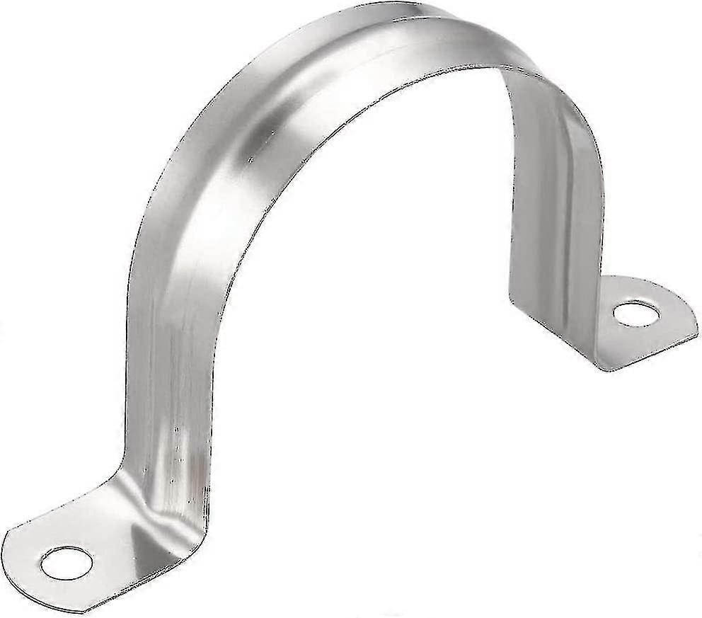 15 Pcs 60mm Pipe Clamp 304 Acier inoxydable U Type Pipe Clamp Fixation De Conduit, Tuyau Et Câble Support de Tuyau (15, M60)