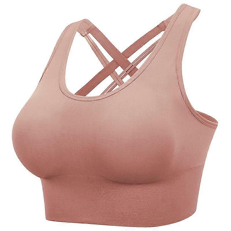 High-strength sports bra shockproof running gather can be worn outside cross beautiful back one-piece underwear women