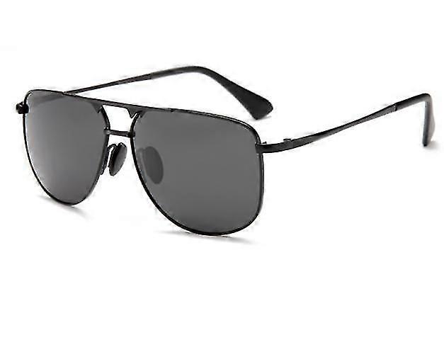 2022 Brand Men's Metal Frame Polarized Sunglasses High Quality Double Bridge Square Pilot Sunglasses Men's Toad Glasses