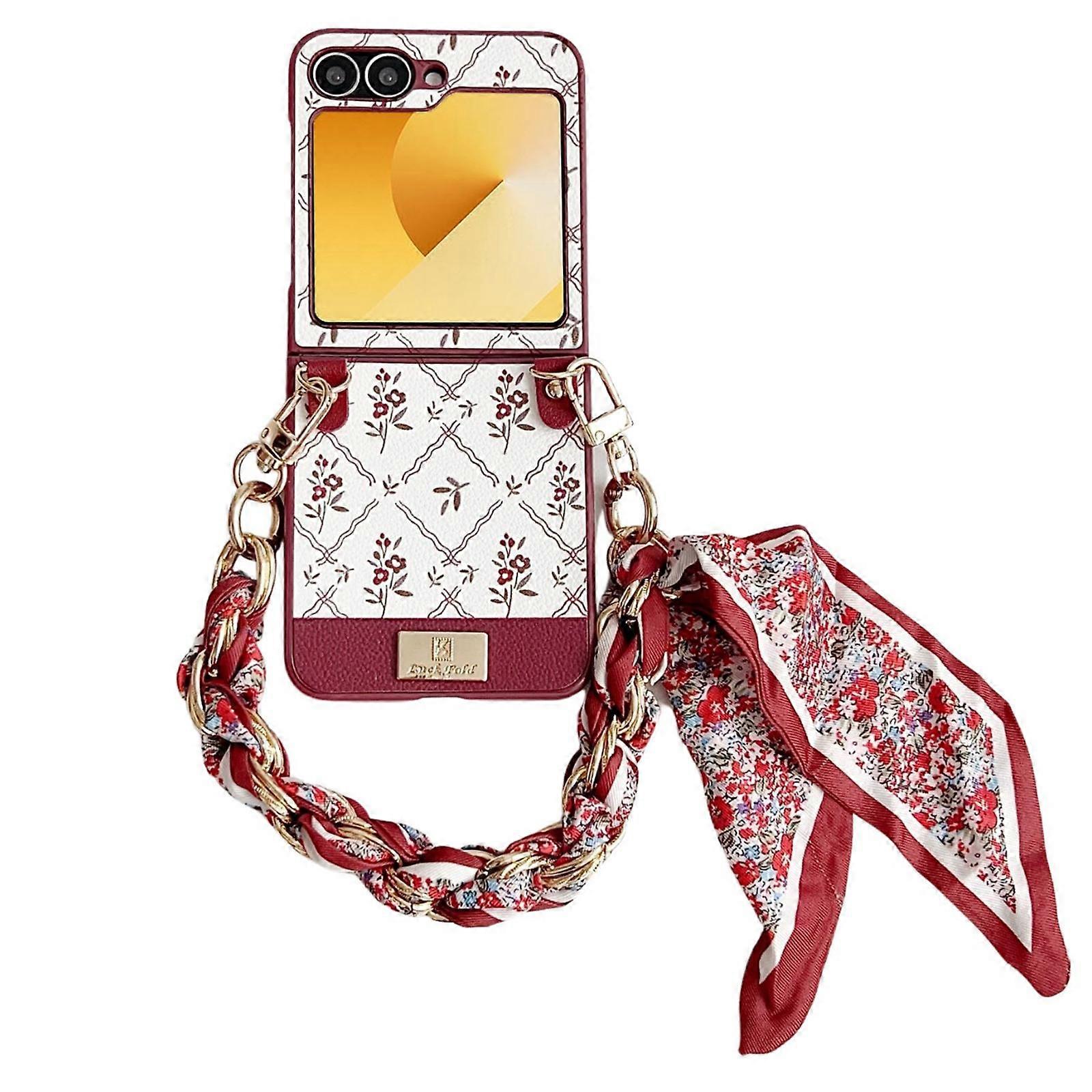 Pouzdro na telefon Luck Flower Pattern TPU s popruhem