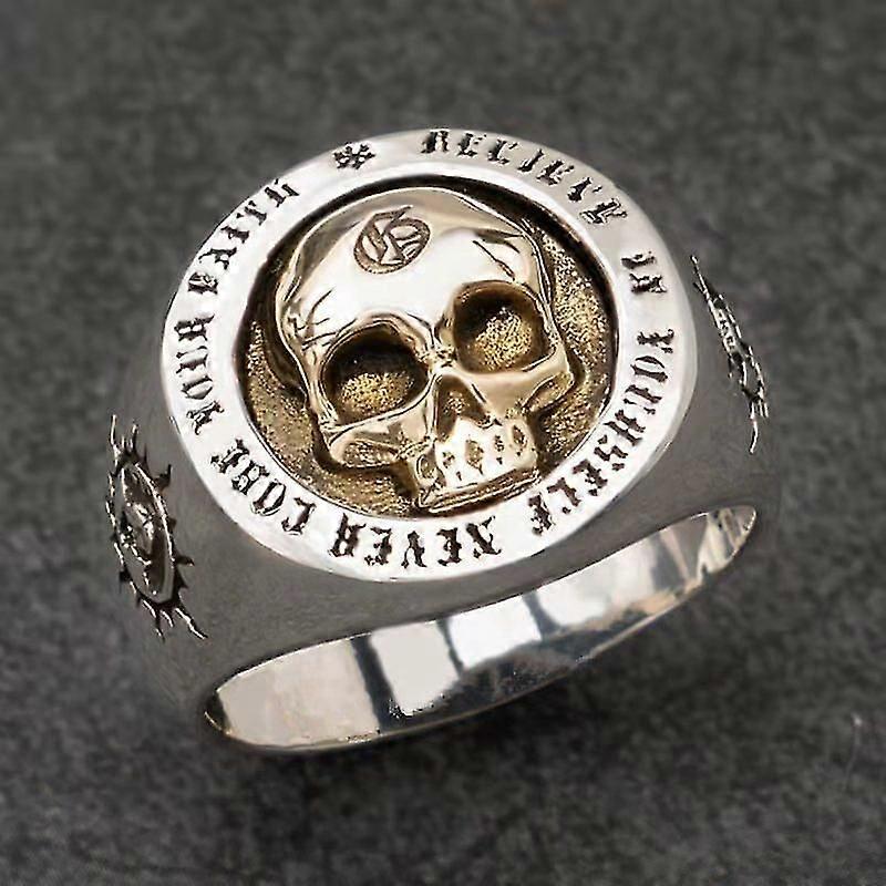 Retro Skull Ring Punk Rock Mænds Ring