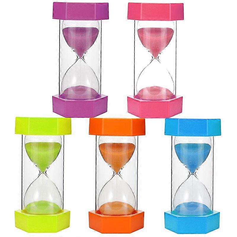 크리에이티브 샌드 시계 5 /10 분 육각형 가정용 모래시계 아이 선물 모래