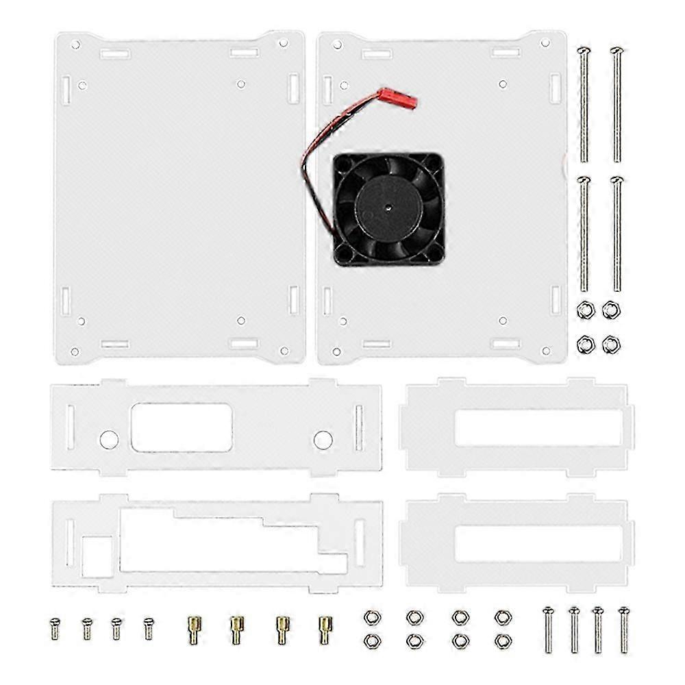 For Nano B01 A02 2GB Acrylic Case Development Board Universal Protective Shell with Cooling Fan