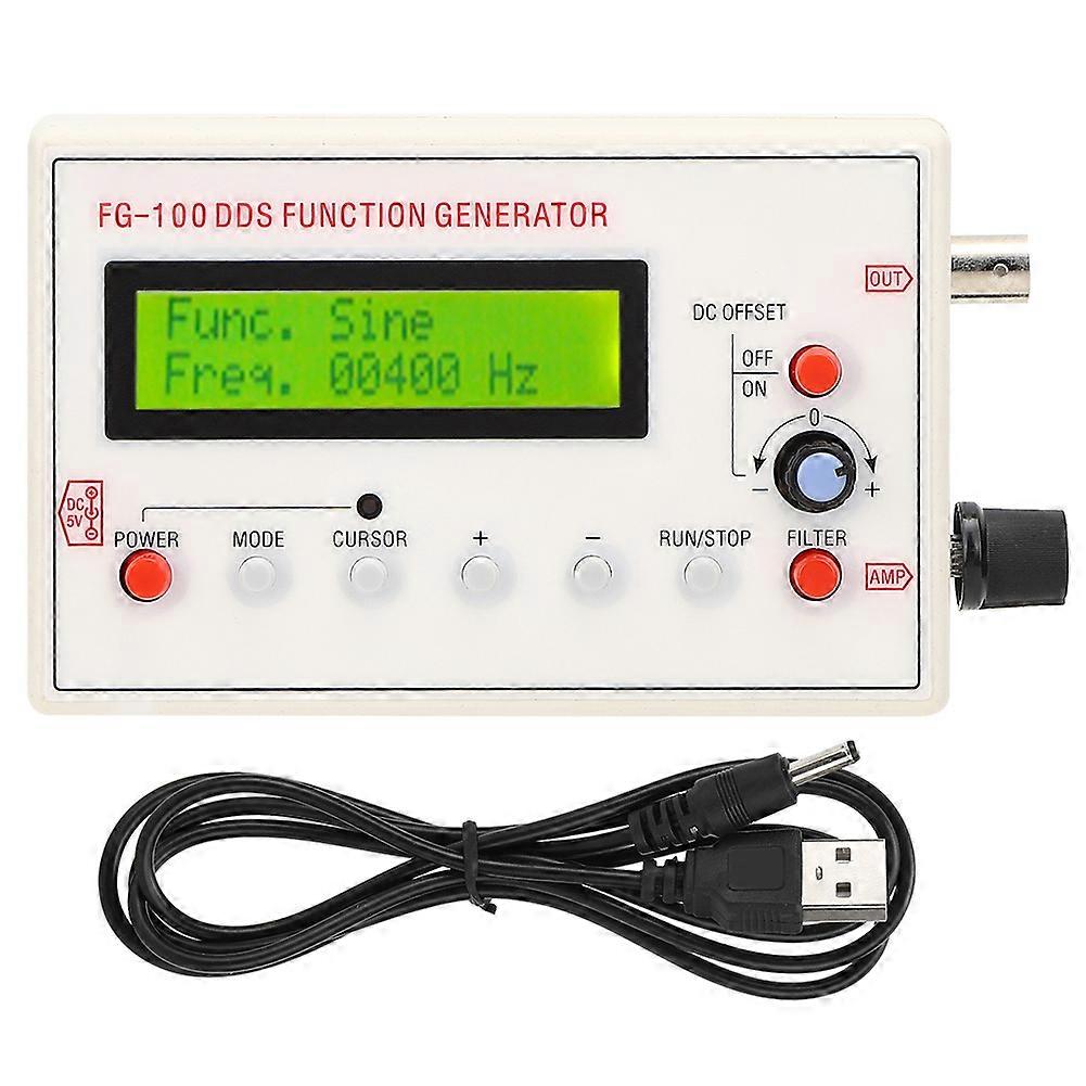 DDS Function Generator Frequency Signal Waveform Amplifier LCD Screen 1HZ‑500KHZ