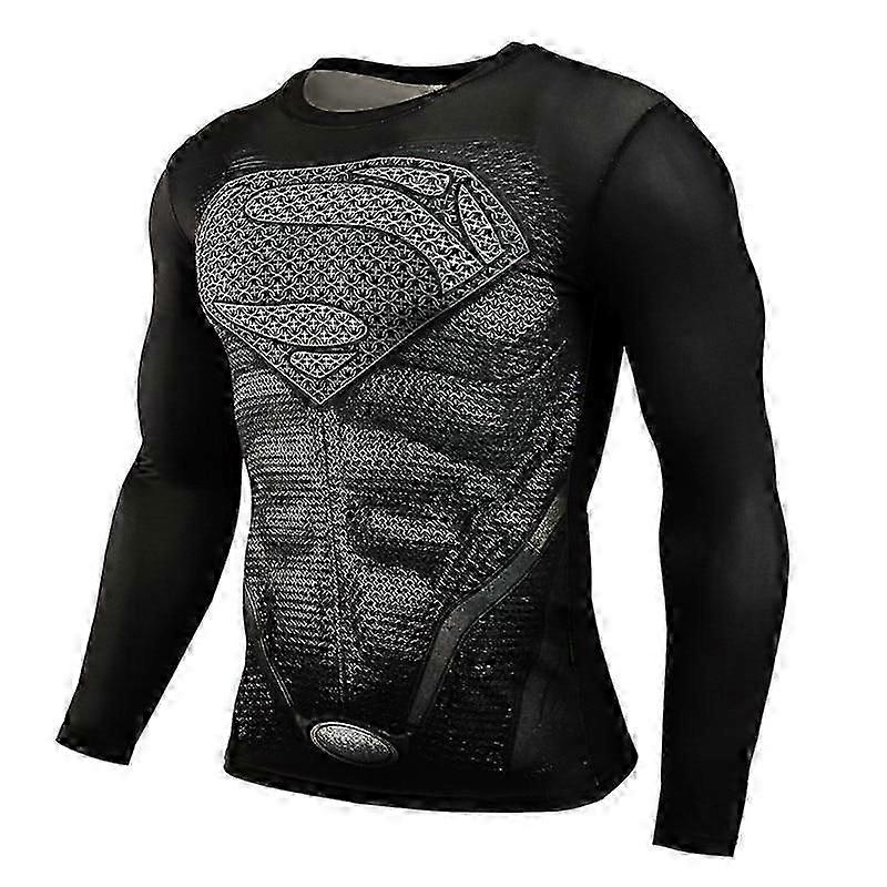 3D Superman Punisher Compression T Shirt