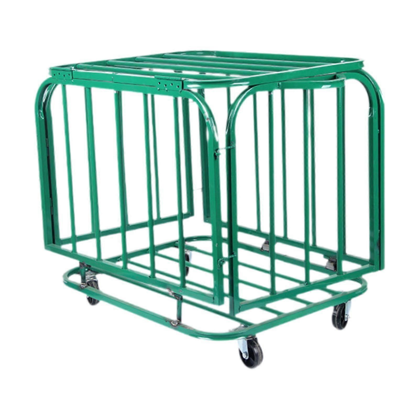 עגלת אחסון כדורי ספורט עגלת אחסון כדורסל חסונה למוסכי חדר כושר של המועדון S