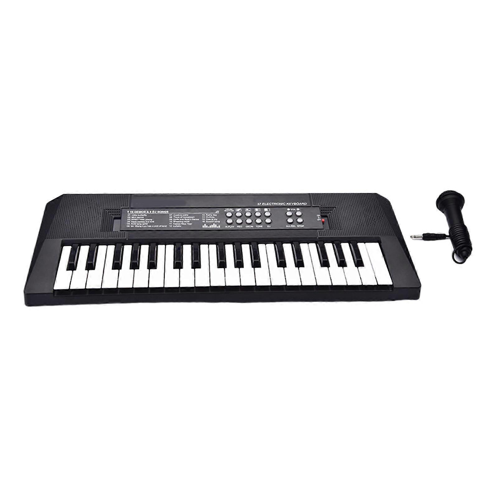 Portable 37/54 Key Electronic Piano Keyboard with Microphone Electronic Digital Piano for Beginners Kids Adults