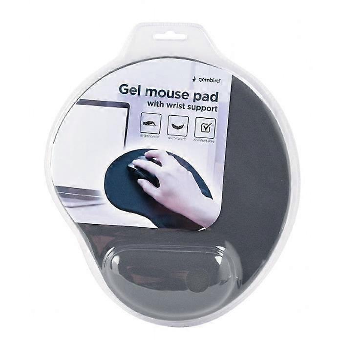 Mouse Pad - Gembird - MP-GEL-GR - Gel with Wrist Support - Non-Slip Base - Gray