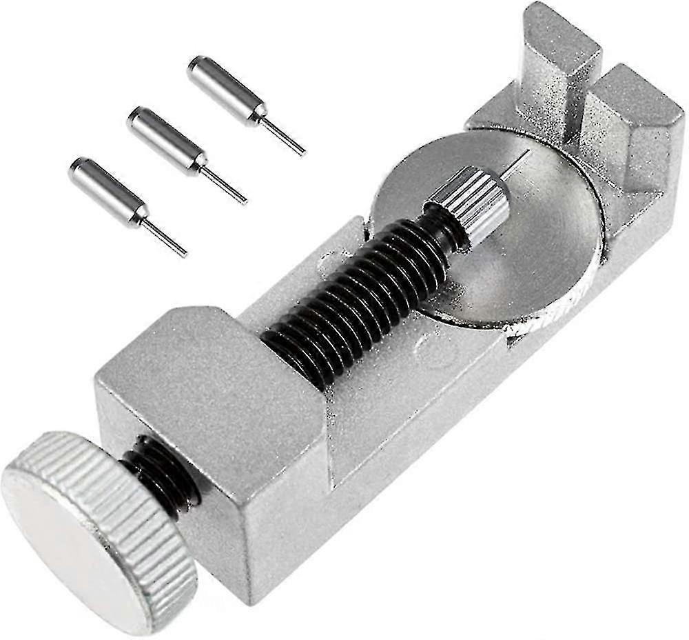 Adjustable Pin Punch Tool Compatible With Watches/clocks + 3 Pin Punches Of Different Sizes