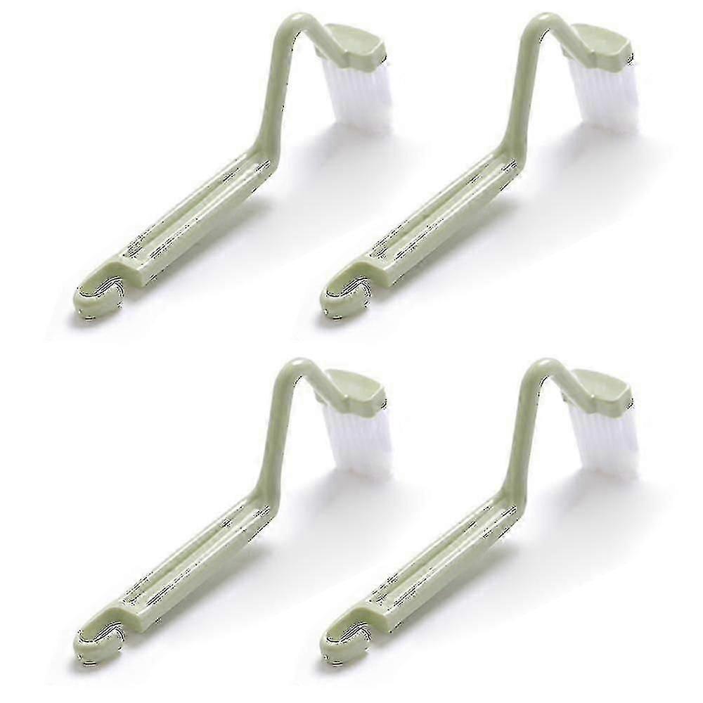 Curved Toilet Brush V Type Plastic Toilet Corner Rim Cleaning Brush Toilet Edge Brush 4pcs