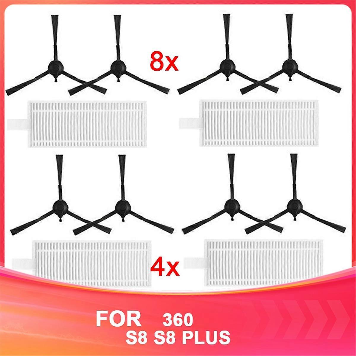 for Qihoo 360 Robot Vacuum Cleaner S8 S8 PLUS Filters Side Brush Kit