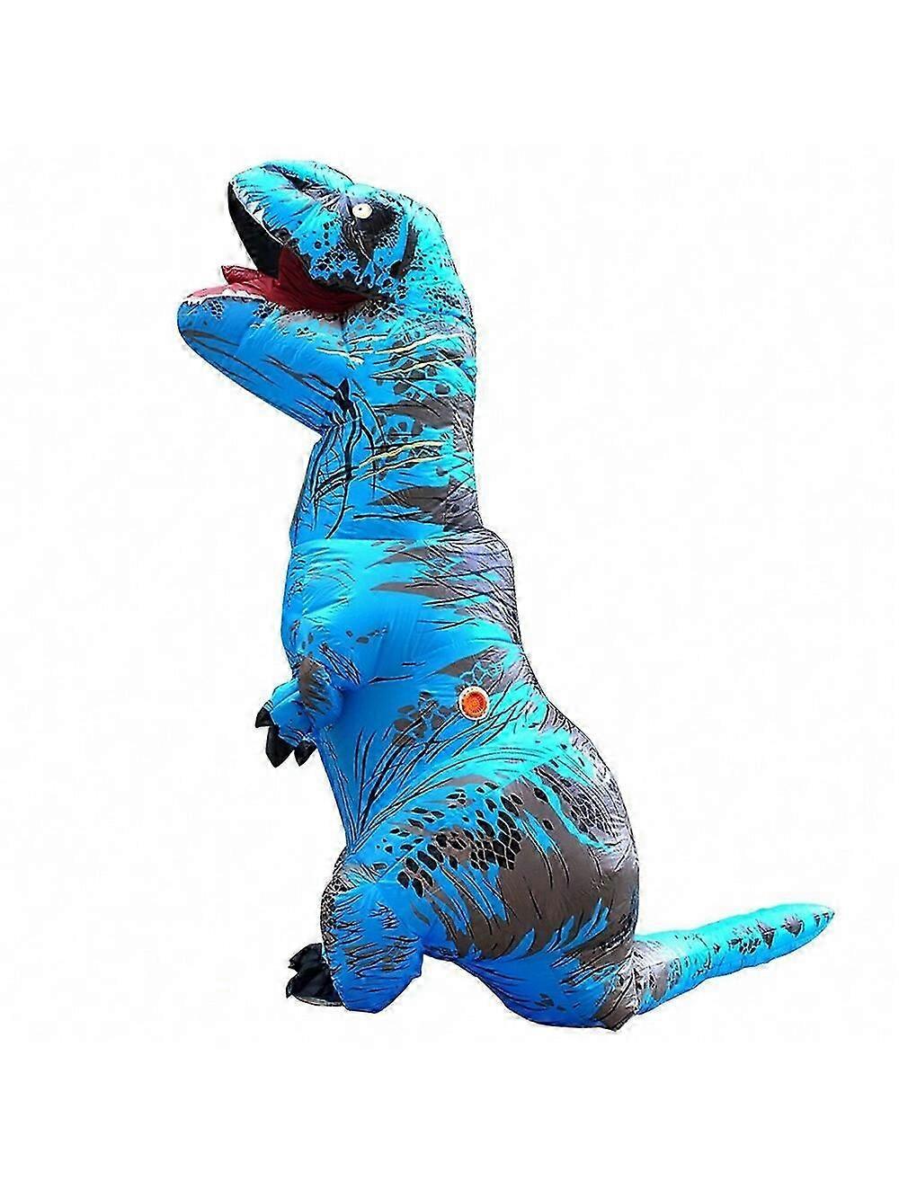 Şişme Kostüm Yetişkin Tyrannosaurus Rex Dinozor Tulum Kostüm Rol Yapma Partisi