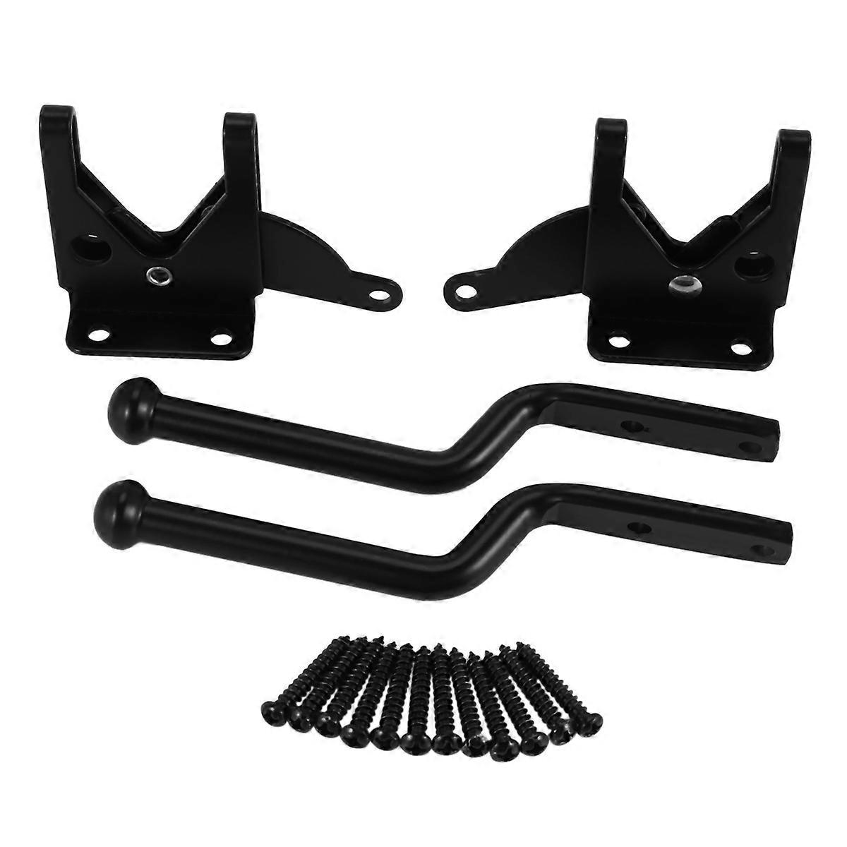 2Pcs Self Locking Gate Latch Automatic Heavy force Lever Fence Gate Lock