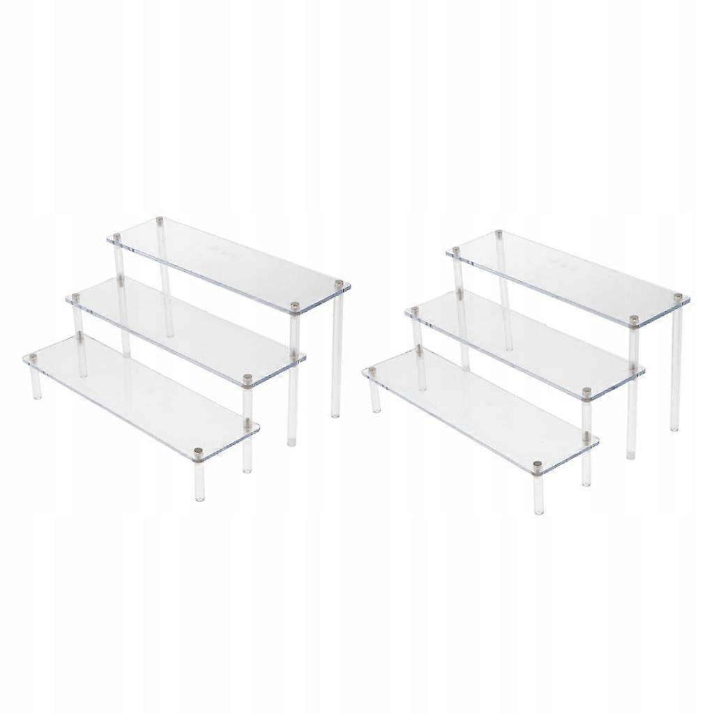 2 X Multi-purpose 3 Ply Acrylic Perfume For Display Stand