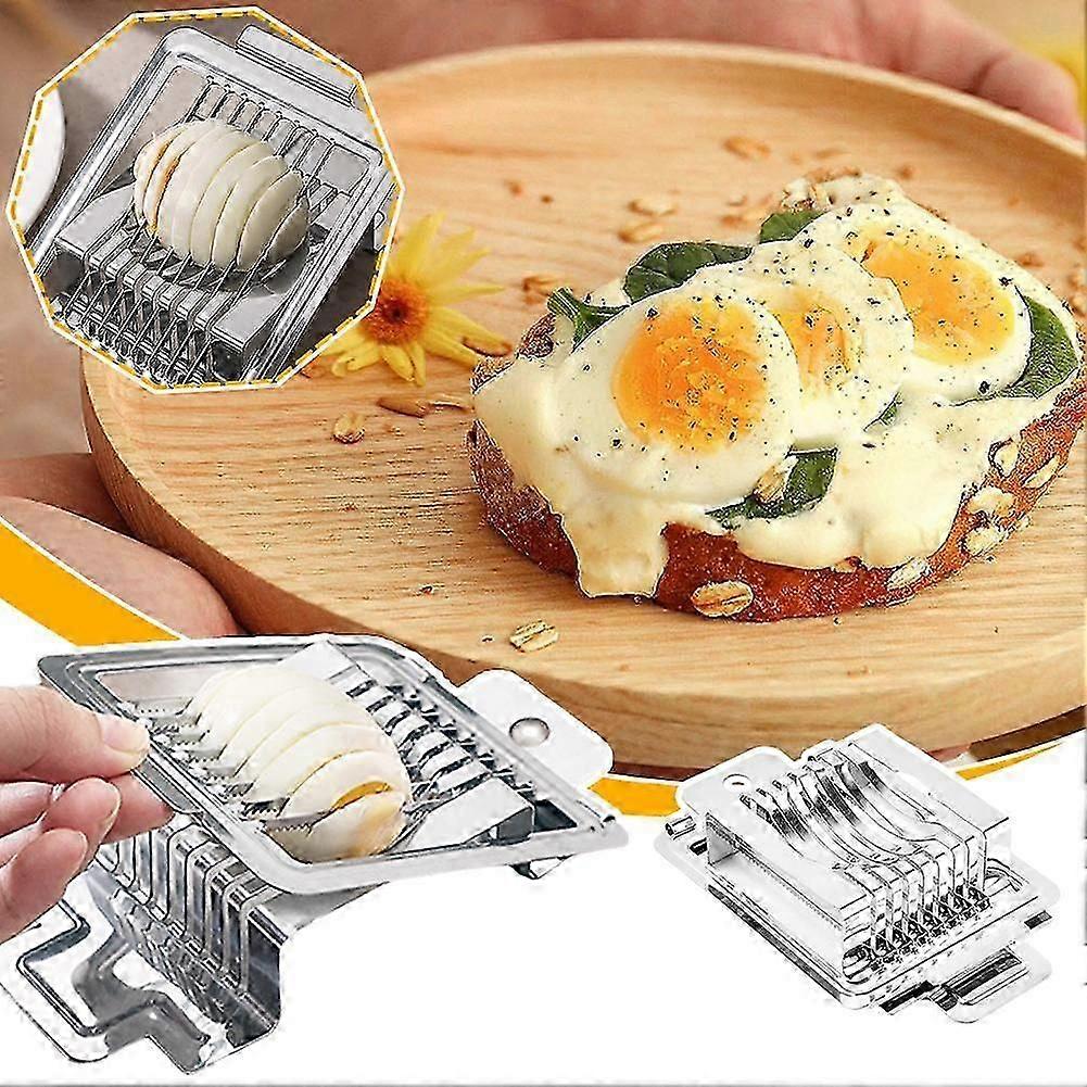 kitchen egg slicer stainless steel household cutter