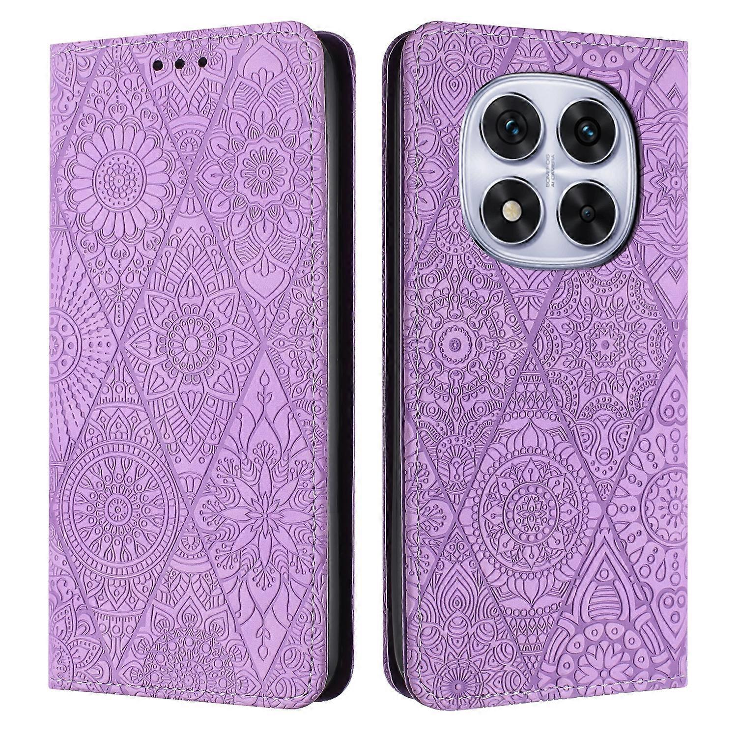 Ethnic Embossed Adsorption Leather Phone Case