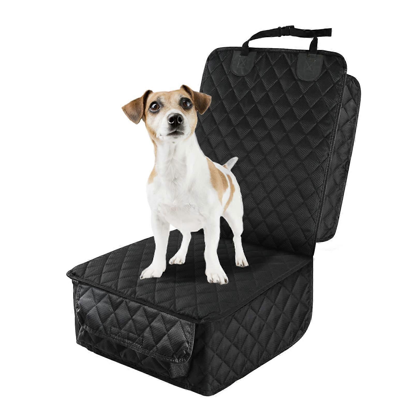Waterproof Dog Car Seat Cover for Front Seats, Scratchproof Nonslip Protector with Side Flaps for Cars, SUVs, Trucks