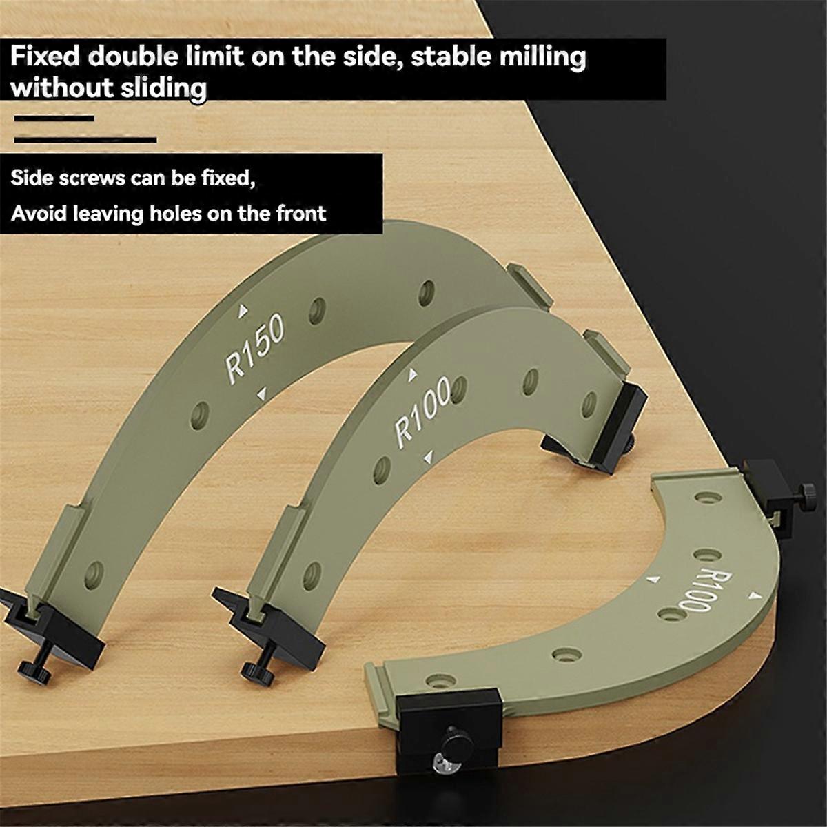 5Pcs Woodworking Radius Corner Jigs with Round Template Guides | Fruugo UK