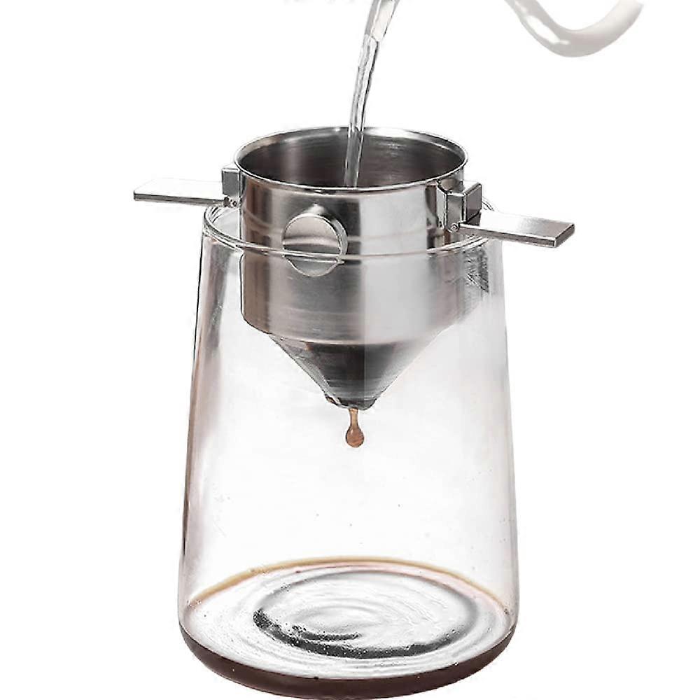 Stainless Steel Reusable Fine Coffee Mesh Filter for Travel