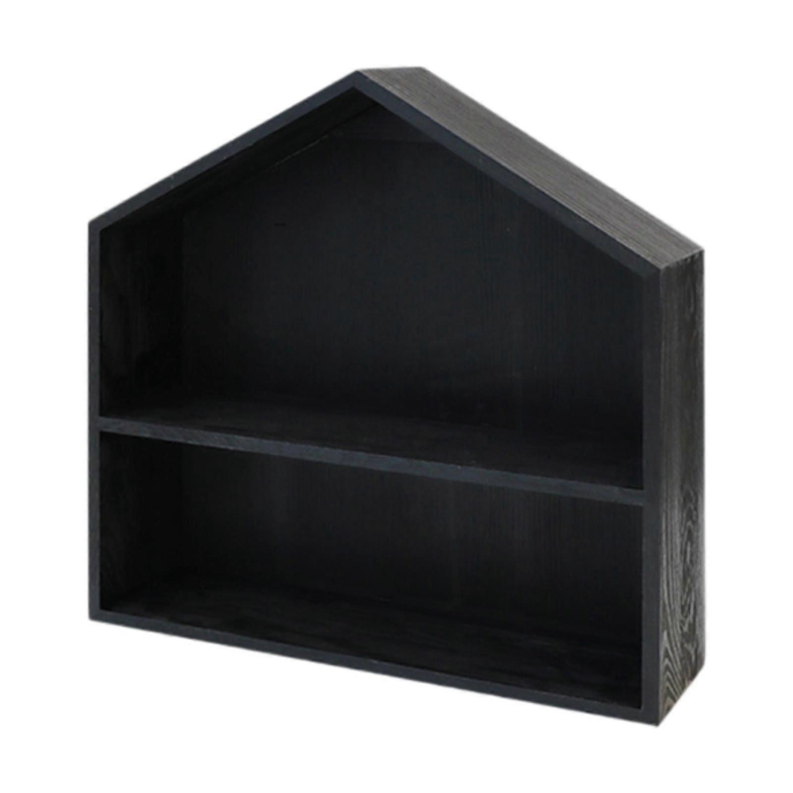 Shadow Box Display Shelf Figurine Organizer 2 Tier Space Saving Home Decor Wall