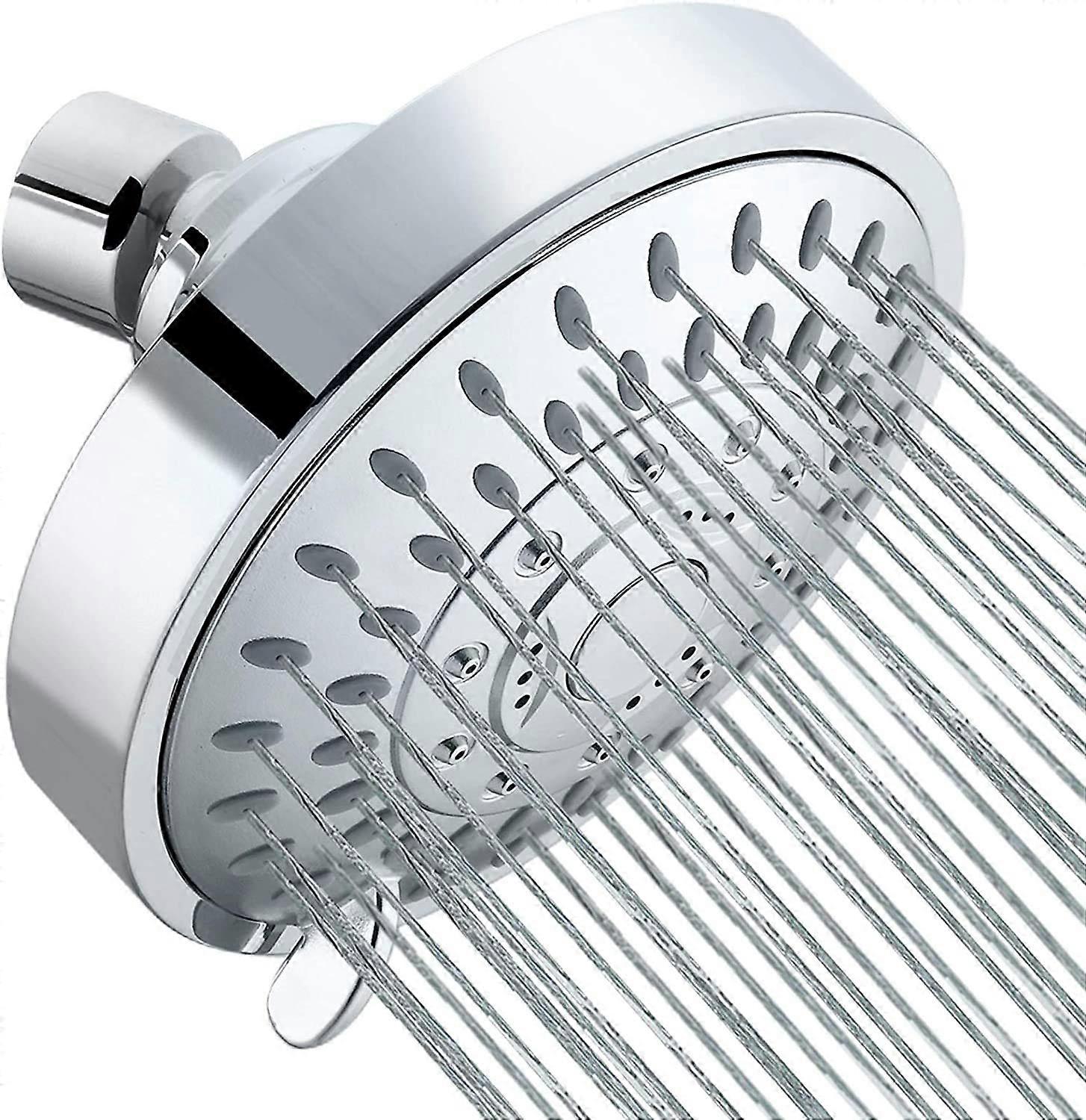 High Pressure Shower Head with 5 Settings, Adjustable Swivel Ball Joint, Low Flow Compatible, Easy Installation
