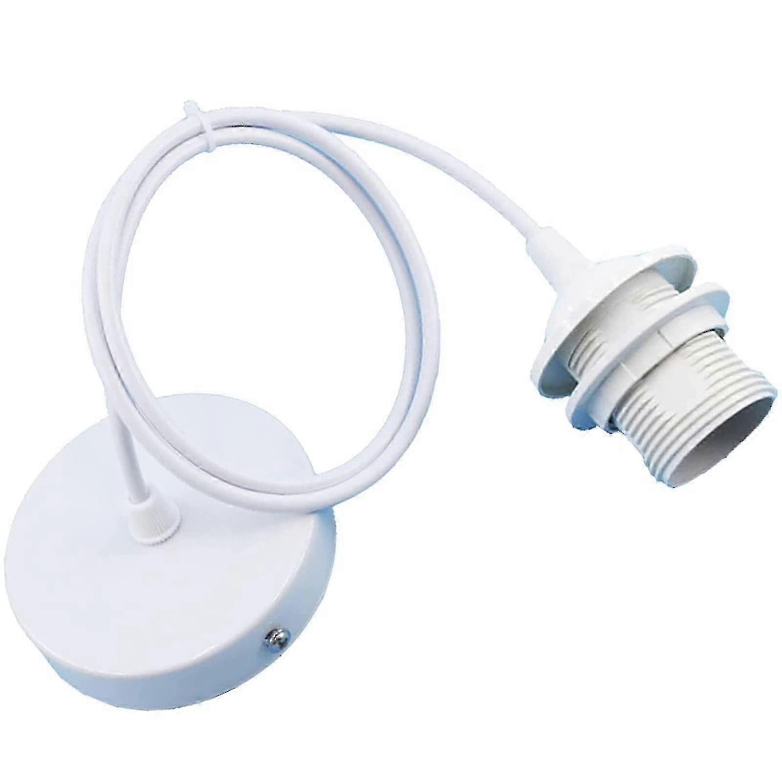 E27 Pendant Lights Accessories, Pendant Lamp Metal Accessories, E27 Lamp Holder with Cable, Suspension Mount for Ceiling Light Fixture Edition a