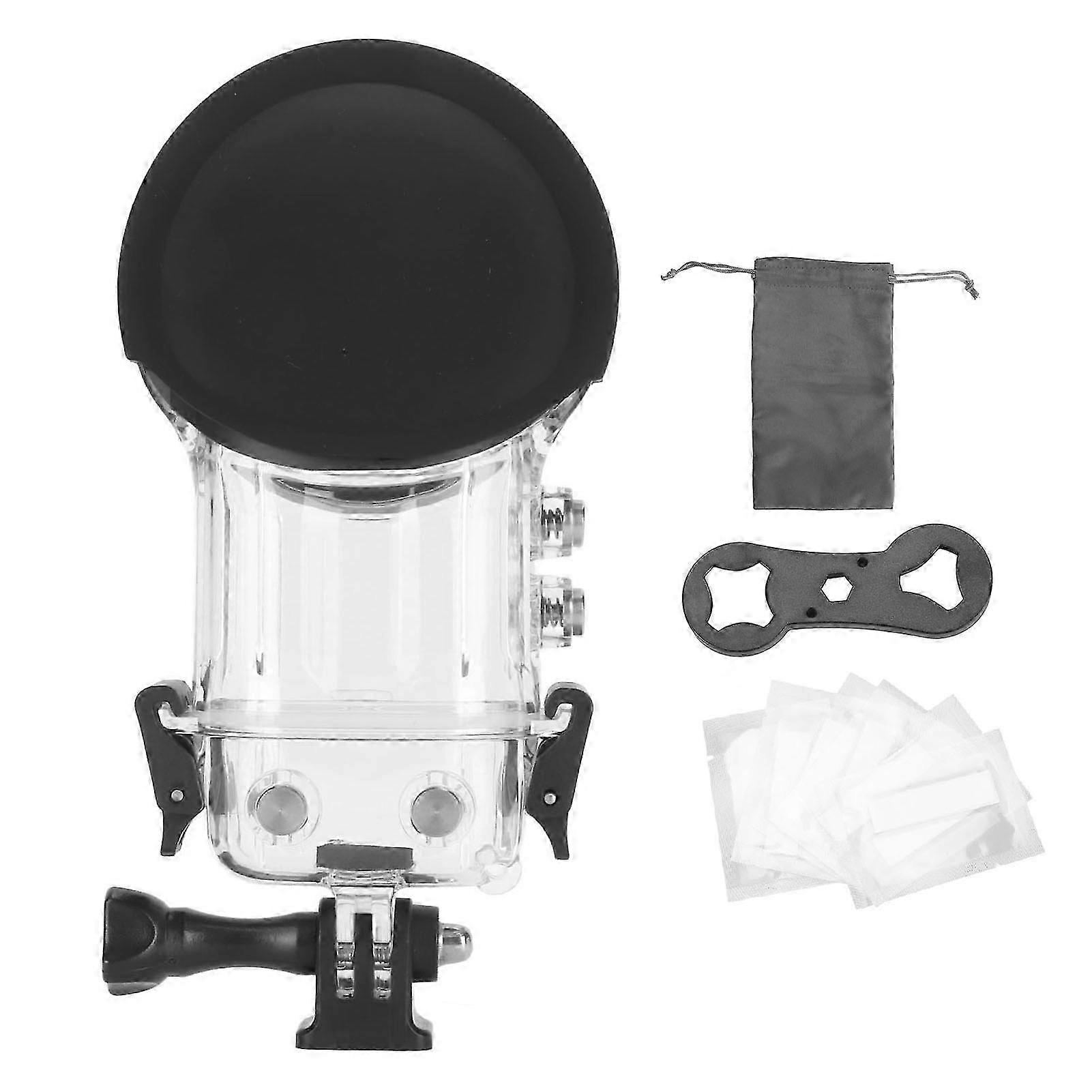 Underwater Dive Protective Shell 164ft IPX8 Waterproof Camera Dive Case with Bracket for Insta360 ONE X3 Accessories QQK