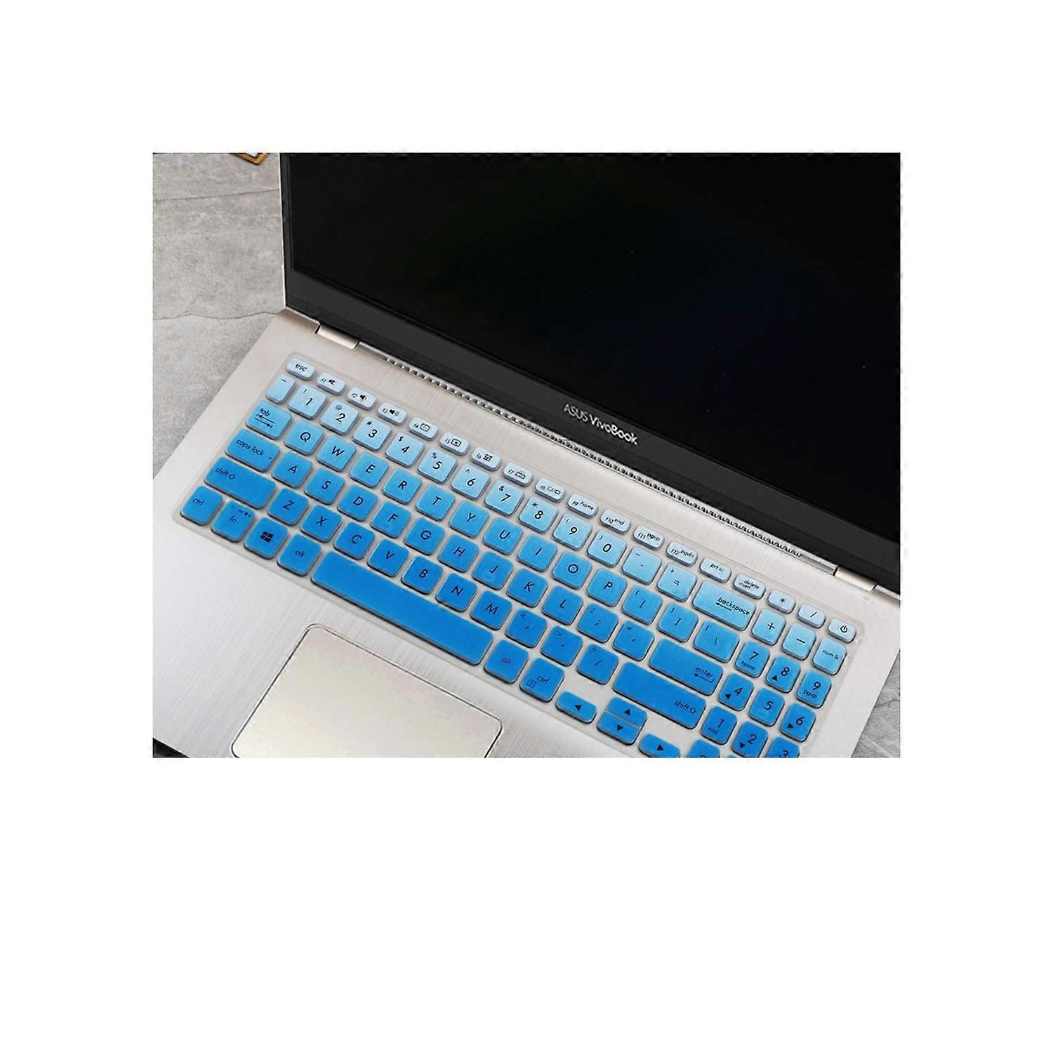 Compatible for Asus Vivobook 15 F512FA F512DA F512F F512 A512 A512FJ A512F X512F FA DA 15.6 Inch Silicone Laptop Keyboard Cover Skin,fadeblue