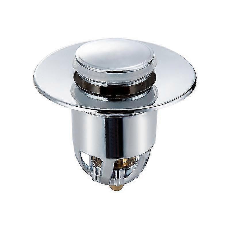 Sink stopper (2 pieces), waste set, sink drain, anti-blocking pop-up valve with anti-clogging strain