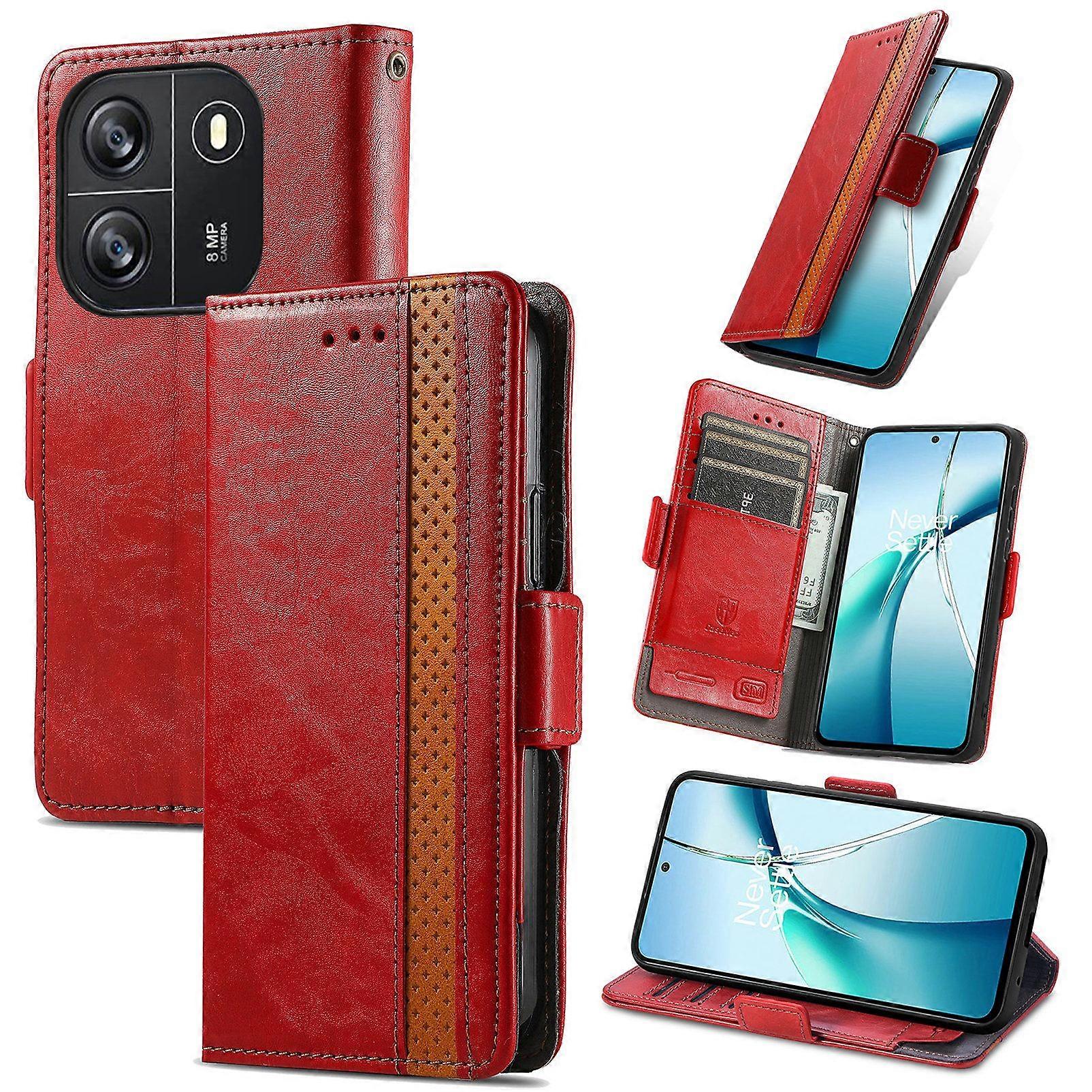 Compatible With Blackview Wave 6C Wallet Case, PU Leather Flip Case with Card Holders RFID Blocking Kickstand Phone Cover