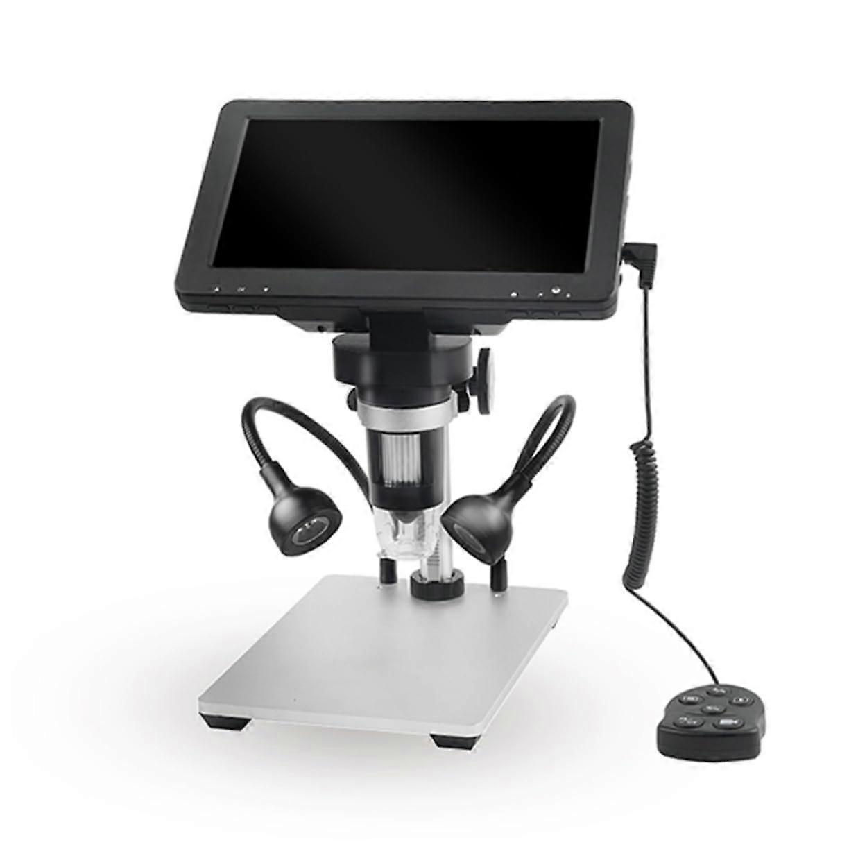 7 Inch Rotating Digital Microscope With LED Fill Light 1200x Magnification Display For Industrial Maintenance
