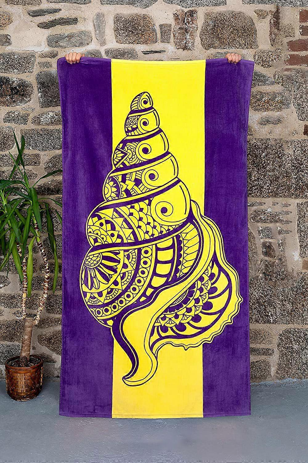 Conch beach towel unique design, extra large 75*150 cm, suitable for children and adults
