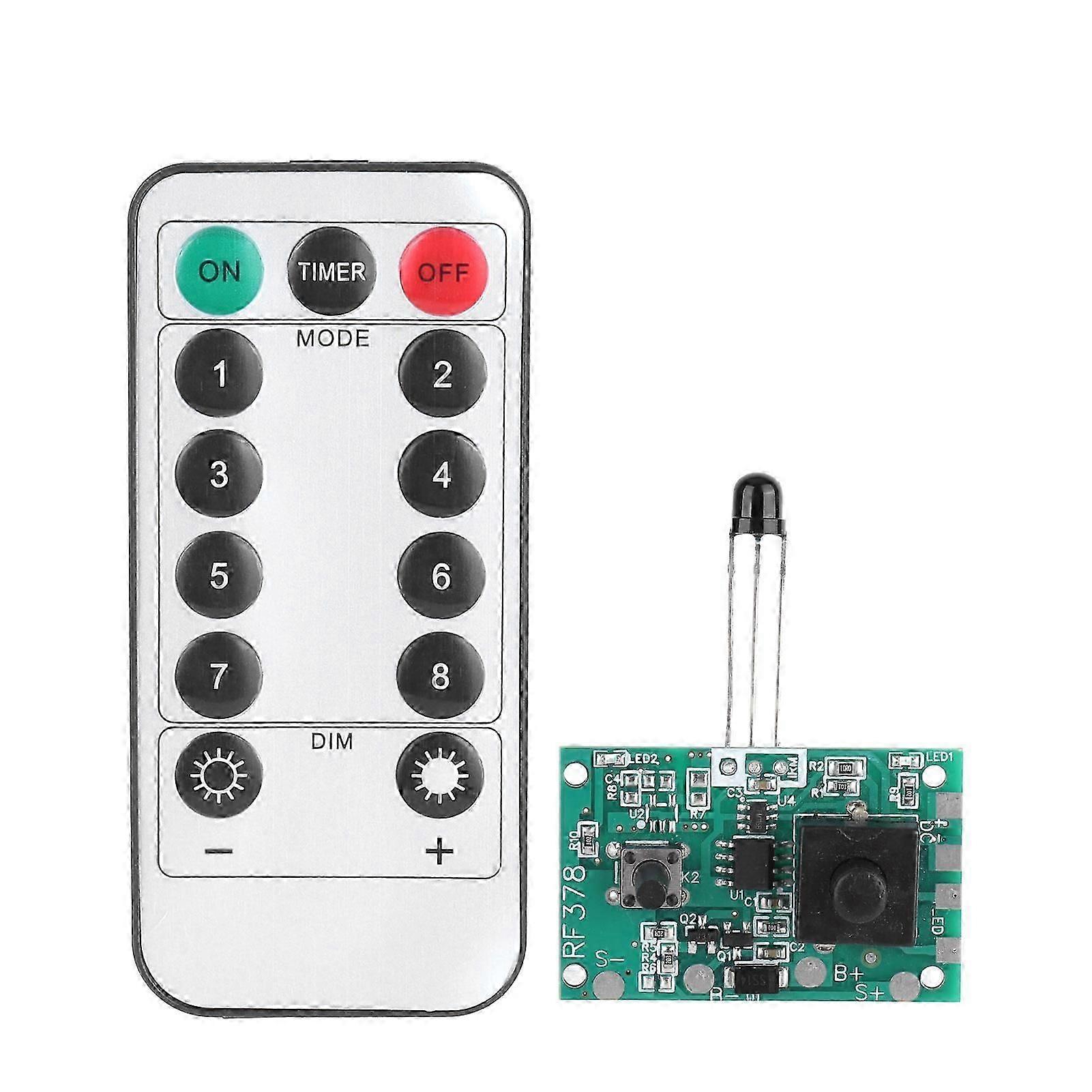 3.7V Solar Lamp String Controller Module Circuit Board with Remote Control for Solar String Lights