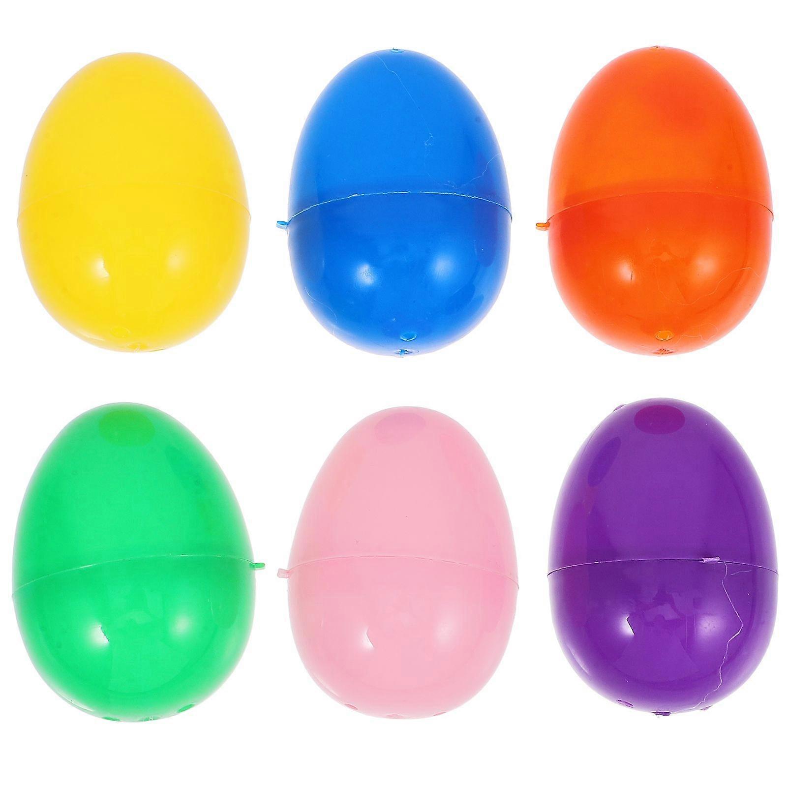 12pcs Mini Openable Easter Eggs Realistic Plastic Egg Easter Party Favors Portable Fillable Easter Eggs for Candy or Toys