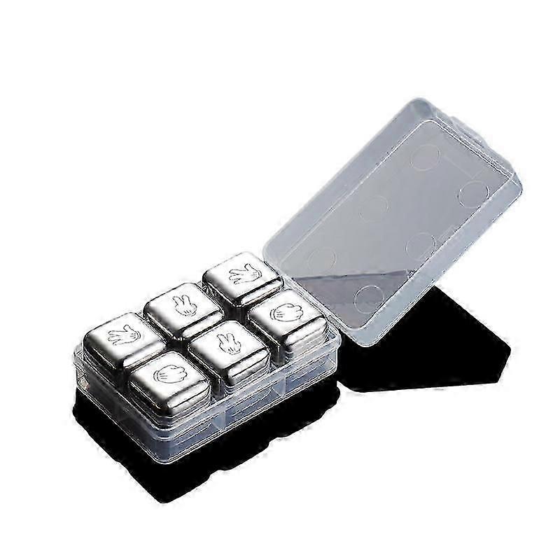 Stainless Steel Ice Cube Frozen Ice Wine Stone Set Metal Ice Ball Wine Whiskey Ice Bar c