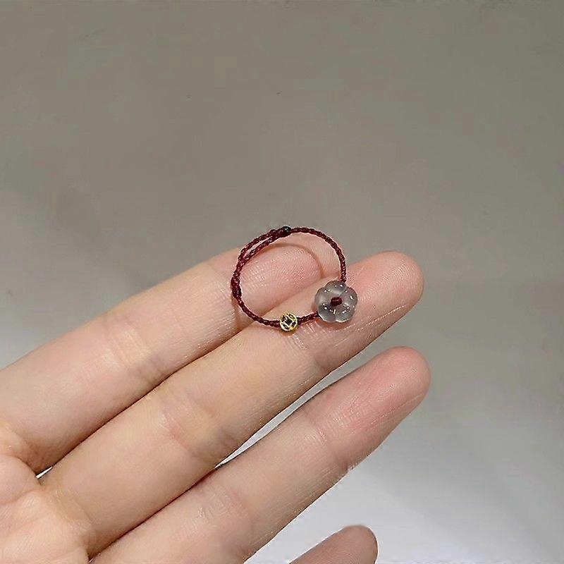 Senior Minimaliste Fleur Pièce De Monnaie Tissé Bague Géométrique Torsadée Creuse Pour Femmes Femme Charme Fête Mariage Bijoux Cadeau