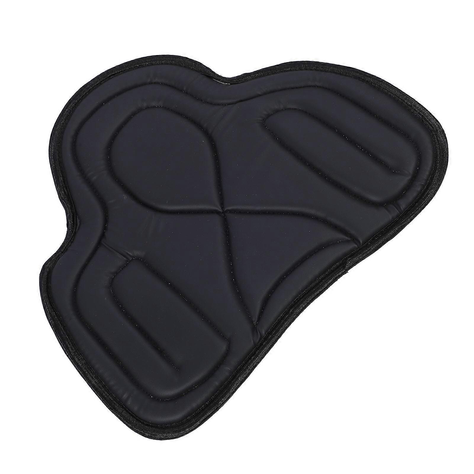 马鞍垫PU皮革贴身减震加厚透气西式马鞍垫马术骑行黑色