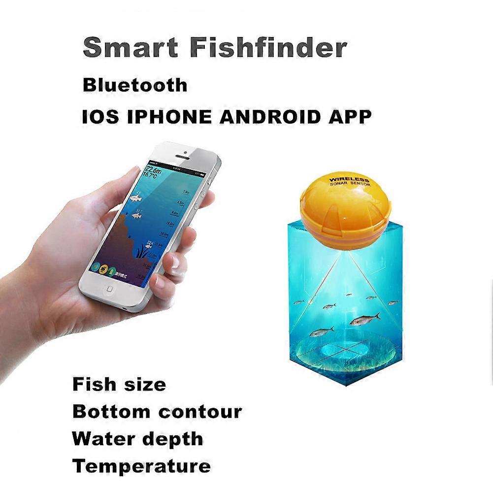 Underwater Smart Fish Finder with Wireless Sonar Sensor Sounder Fishfinder Outdoor Fishing
