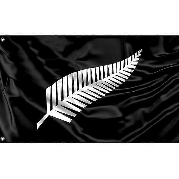 Ασημένια φτέρη, ανεπίσημη σημαία της Νέας Ζηλανδίας 3x5 πόδια / 90x150 cm4x6Ft/120x180 cm TTQ1057