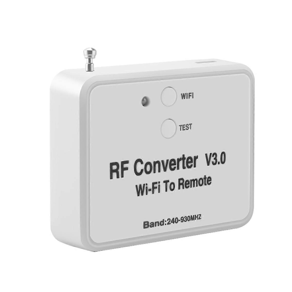 Universal Wireless Wifi to RF Converter Phone Instead Remote Control 240-930Mhz for Smart Home
